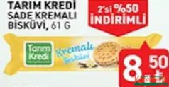 TARIM KREDİ SADE KREMALI BİSKÜVİ 61 G